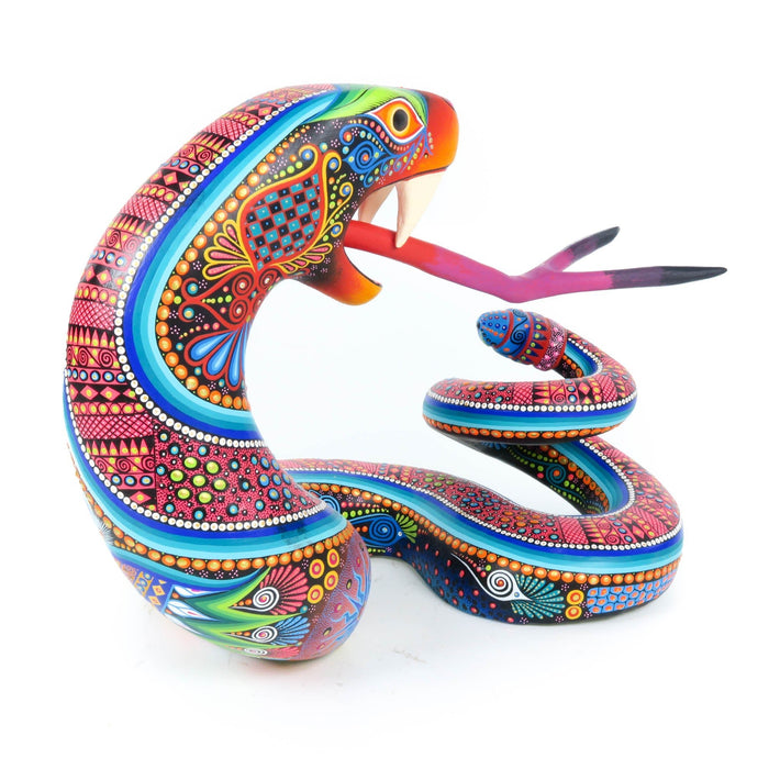 Rattlesnake - Oaxacan Alebrije Wood Carving - CEMCUI