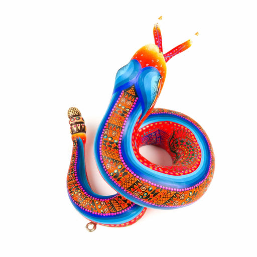 Rattlesnake - Oaxacan Alebrije Wood Carving - CEMCUI