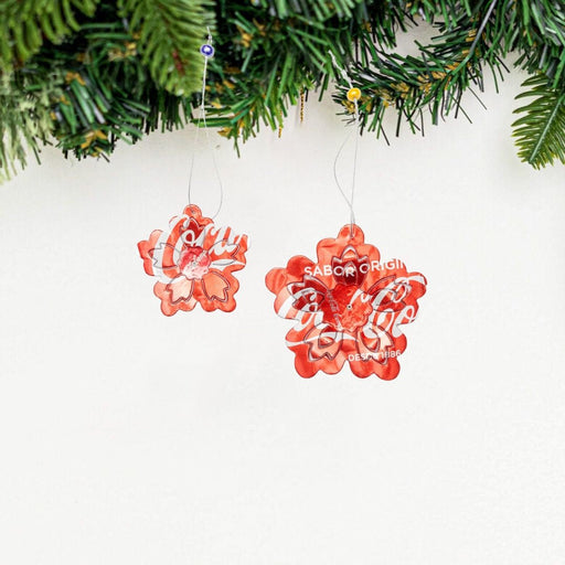 Recycled 3D Flower Ornament - Set of 2 - CEMCUI