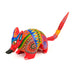 Red Armadillo - Oaxacan Alebrije Wood Carving Mexican Folk Art Sculpture - CEMCUI