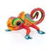 Red Chameleon - Oaxacan Alebrije Wood Carving Mexican Folk Art Sculpture - CEMCUI