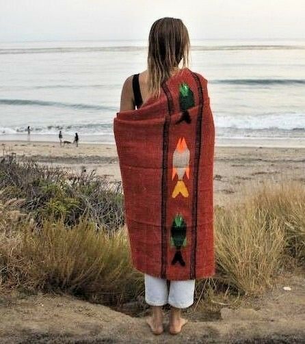 Red Earth Baja Fish Yoga Blanket - CEMCUI