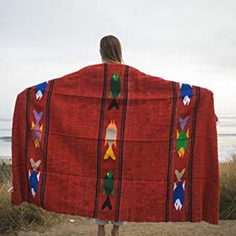 Red Earth Baja Fish Yoga Blanket - CEMCUI