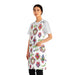 Sacred hearts Apron for mom. Mother’s Day gift for Mexican mom. Mexican aprons with milagritos. - CEMCUI