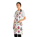 Sacred hearts Apron for mom. Mother’s Day gift for Mexican mom. Mexican aprons with milagritos. - CEMCUI