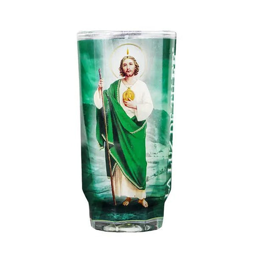 San Judas Tadeo Micheladita White Candle Cup Sml cup - Case - 12 Units - CEMCUI