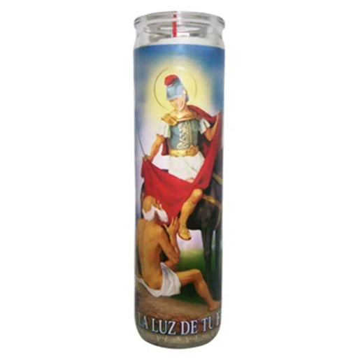 San Martin Caballero Red Candle tall - Case - 12 Units - CEMCUI