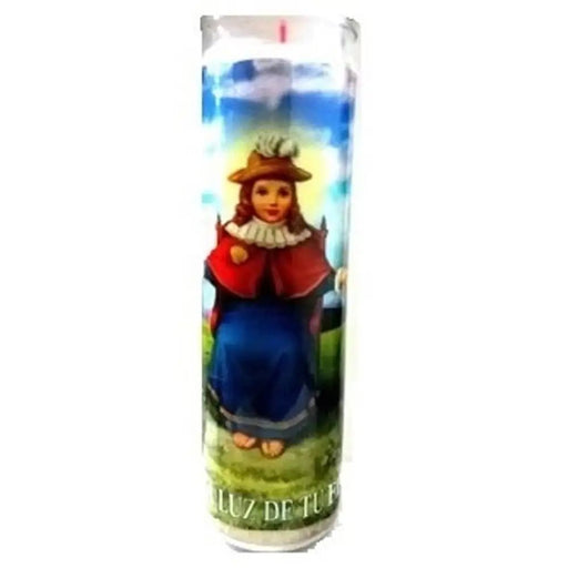 Santo Niño De Atocha White Candle tall - Case - 12 Units - CEMCUI