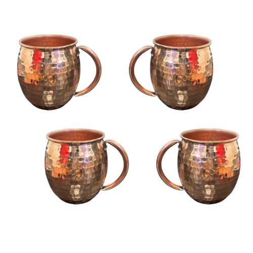 Set of 4 Hammerd Copper Mugs 17 oz with Handle - CEMCUI