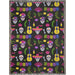 Skull fiesta Woven Blanket. Catrin and catrina head art. Mexican blanket. Mexican folklore art - CEMCUI