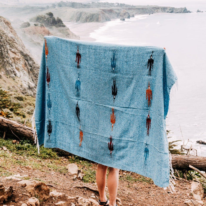 Sky Blue Baja Thunderbird Blanket - CEMCUI