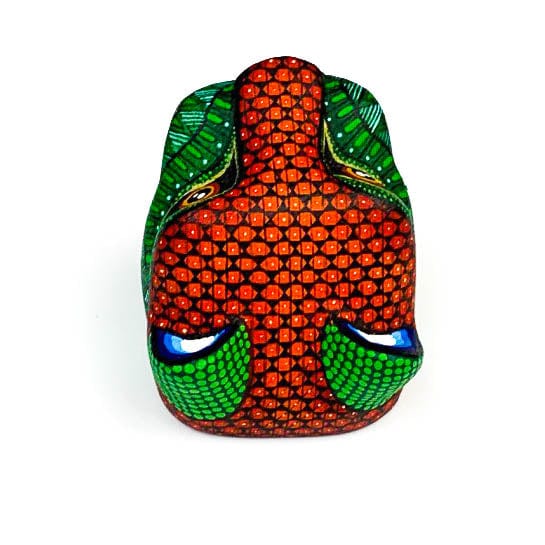 Small Cougar Head - Oaxacan Alebrije Wood Carving - CEMCUI