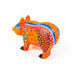 Small Orange Bear - Oaxacan Alebrije Wood Carving Sculpture - CEMCUI