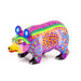 Small Purple Bear - Oaxacan Alebrije Wood Carving Sculpture - CEMCUI