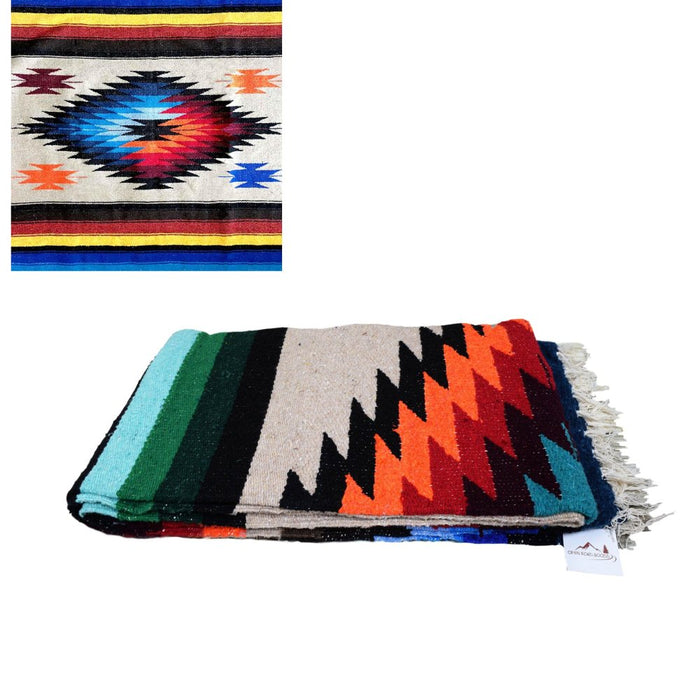 Southwest Brown Mexican Diamond Blanket - CEMCUI