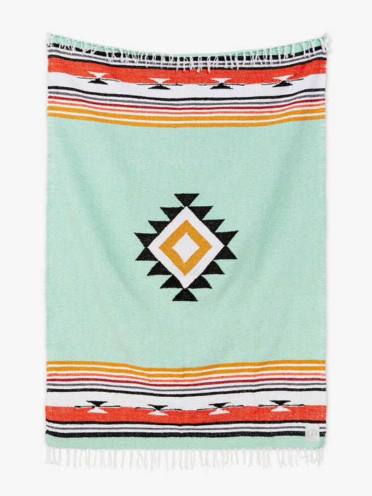 Teal Baja Mexican Blanket - CEMCUI