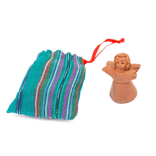 Terracotta Angelito with Pouch - CEMCUI