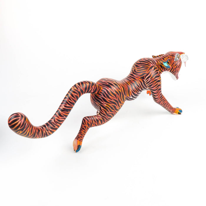 Tiger - Oaxacan Alebrije Wood Carving - CEMCUI