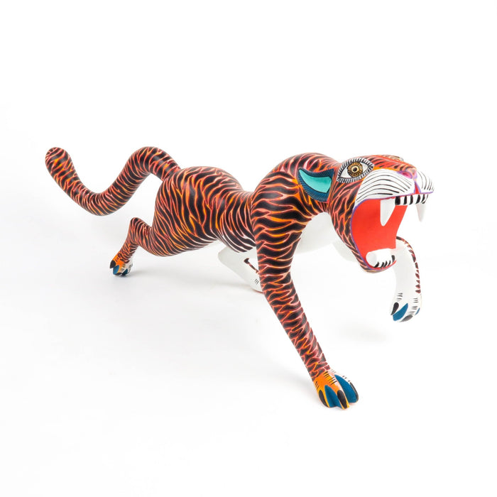 Tiger - Oaxacan Alebrije Wood Carving - CEMCUI