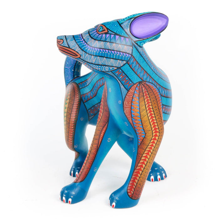 Turning Coyote - Oaxacan Alebrije Wood Carving - CEMCUI