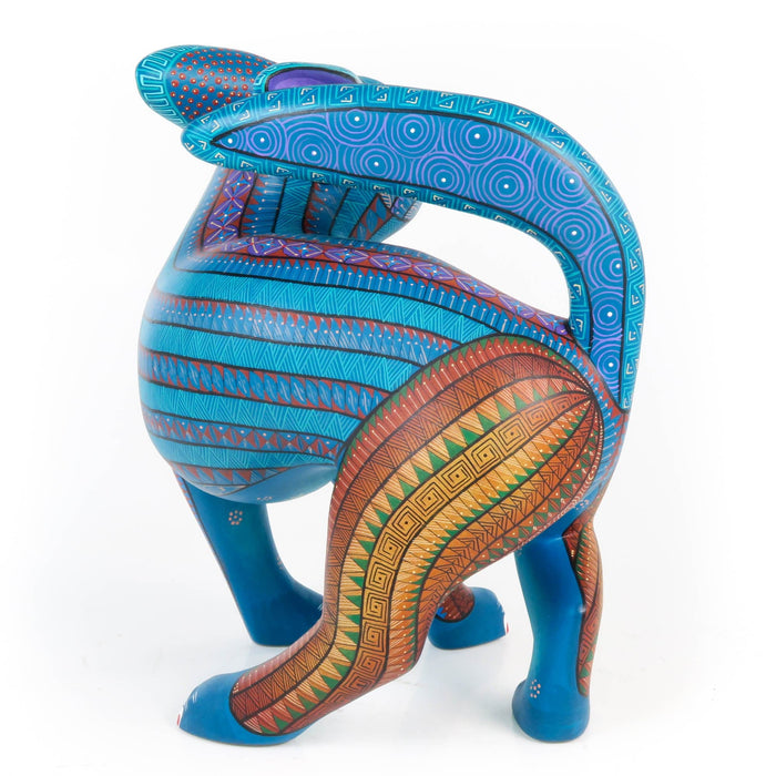 Turning Coyote - Oaxacan Alebrije Wood Carving - CEMCUI