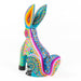 Turquoise Rabbit - Oaxacan Alebrije Wood Carving - CEMCUI