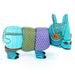 Turquoise Rhino - Oaxacan Alebrije Wood Carving - CEMCUI