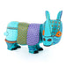 Turquoise Rhino - Oaxacan Alebrije Wood Carving - CEMCUI