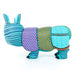 Turquoise Rhino - Oaxacan Alebrije Wood Carving - CEMCUI