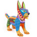 Vibrant Lynx Cat - Oaxacan Alebrije Wood Carving - CEMCUI