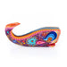 Vibrant Whale (Purple) - Oaxacan Alebrije Wood Carving - CEMCUI