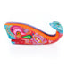 Vibrant Whale (Red) - Oaxacan Alebrije Wood Carving - CEMCUI