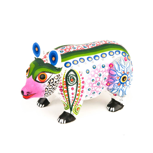 White Bear - Oaxacan Alebrije Wood Carving - CEMCUI