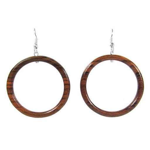 Wood Hoop Earrings - CEMCUI