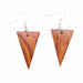 Wood Triangle Earrings - CEMCUI