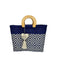 Wooden Handle Handwoven Tote - CEMCUI