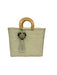 Wooden Handle Handwoven Tote - CEMCUI