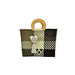 Wooden Handle Handwoven Tote - CEMCUI