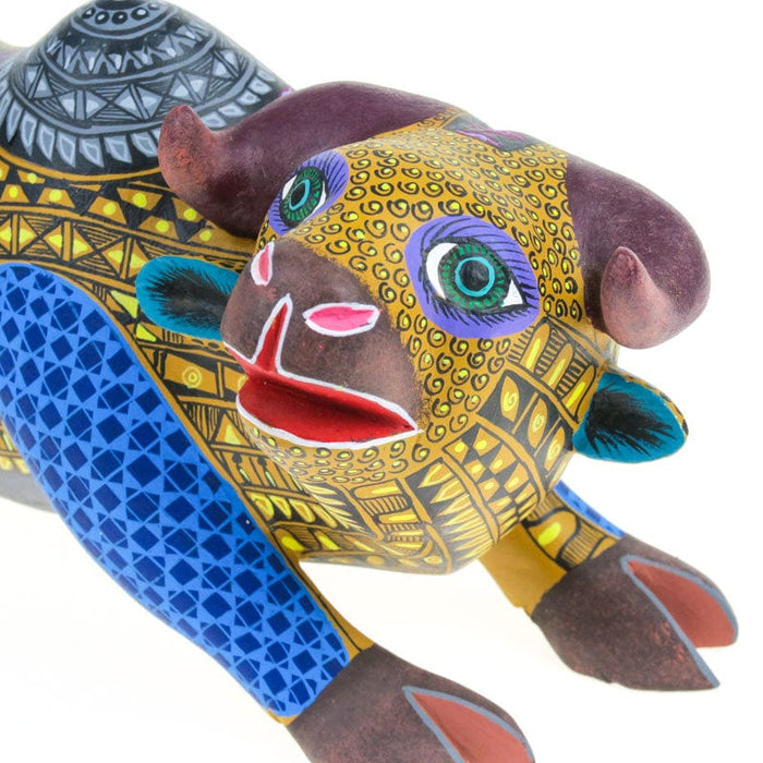 Cape Buffalo - Oaxacan Alebrije Wood Carving