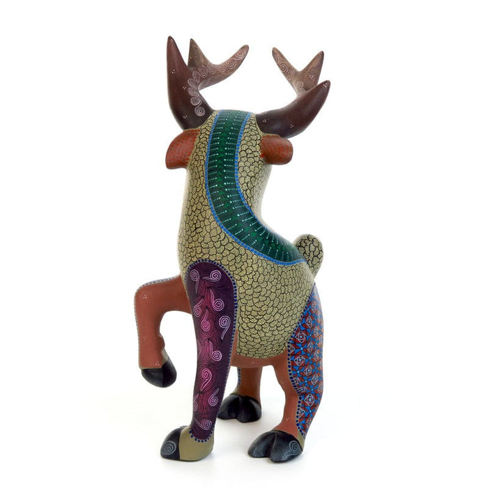 Cheerful Deer - Oaxacan Alebrije Wood Carving