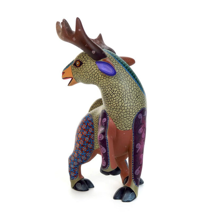 Cheerful Deer - Oaxacan Alebrije Wood Carving