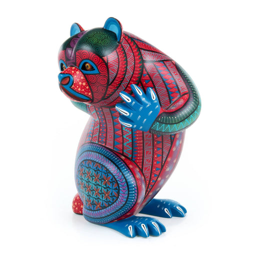 Zapotec Bear - Oaxacan Alebrije Wood Carving - CEMCUI