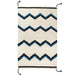 Zapotec Blue & Black Zig Zag Rug #6 - CEMCUI