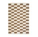 Zapotec Checkered Rug in Umber & Ivory - CEMCUI