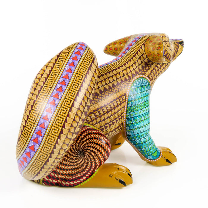 Zapotec Coyote - Oaxacan Alebrije Wood Carving - CEMCUI