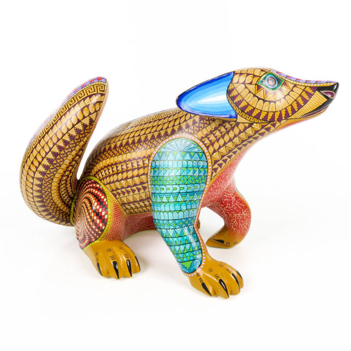 Zapotec Coyote - Oaxacan Alebrije Wood Carving - CEMCUI