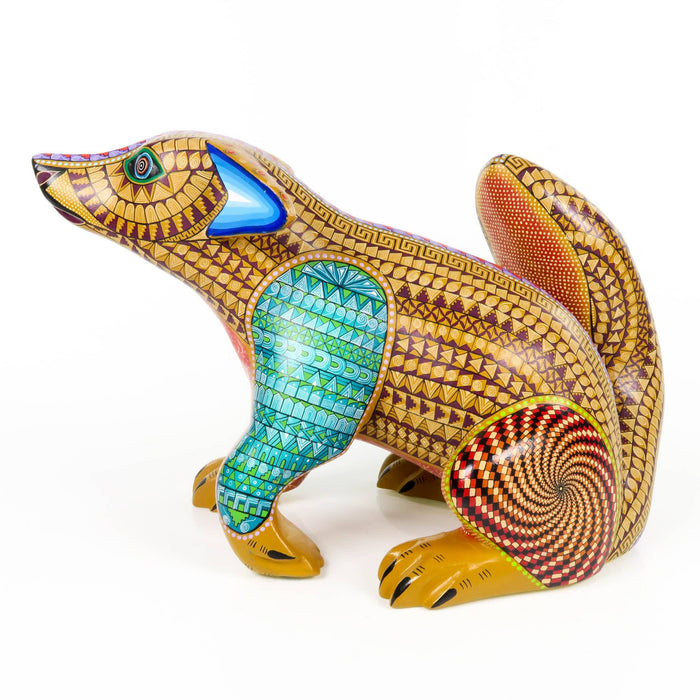 Zapotec Coyote - Oaxacan Alebrije Wood Carving - CEMCUI