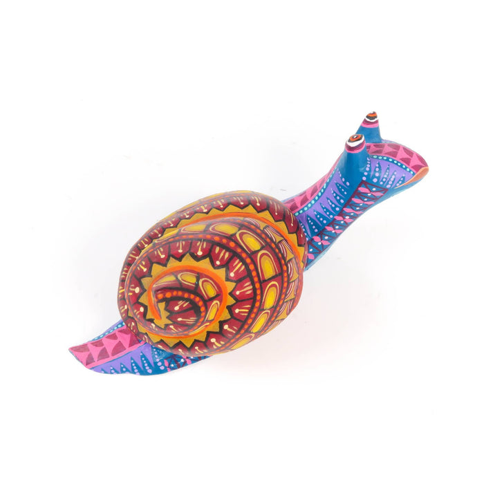 Zapotec Snail - Oaxacan Alebrije Wood Carving - CEMCUI