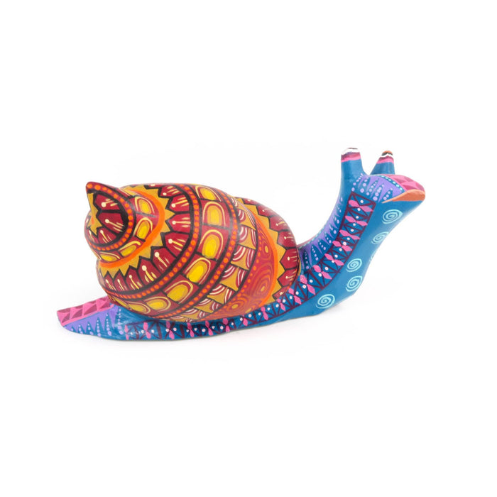 Zapotec Snail - Oaxacan Alebrije Wood Carving - CEMCUI