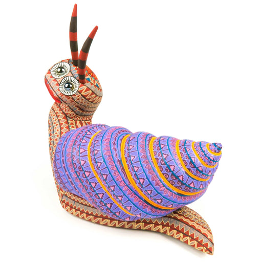 Zapotec Snail - Oaxacan Alebrije Wood Carving - CEMCUI